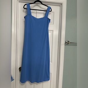 Square neck Midi Dress